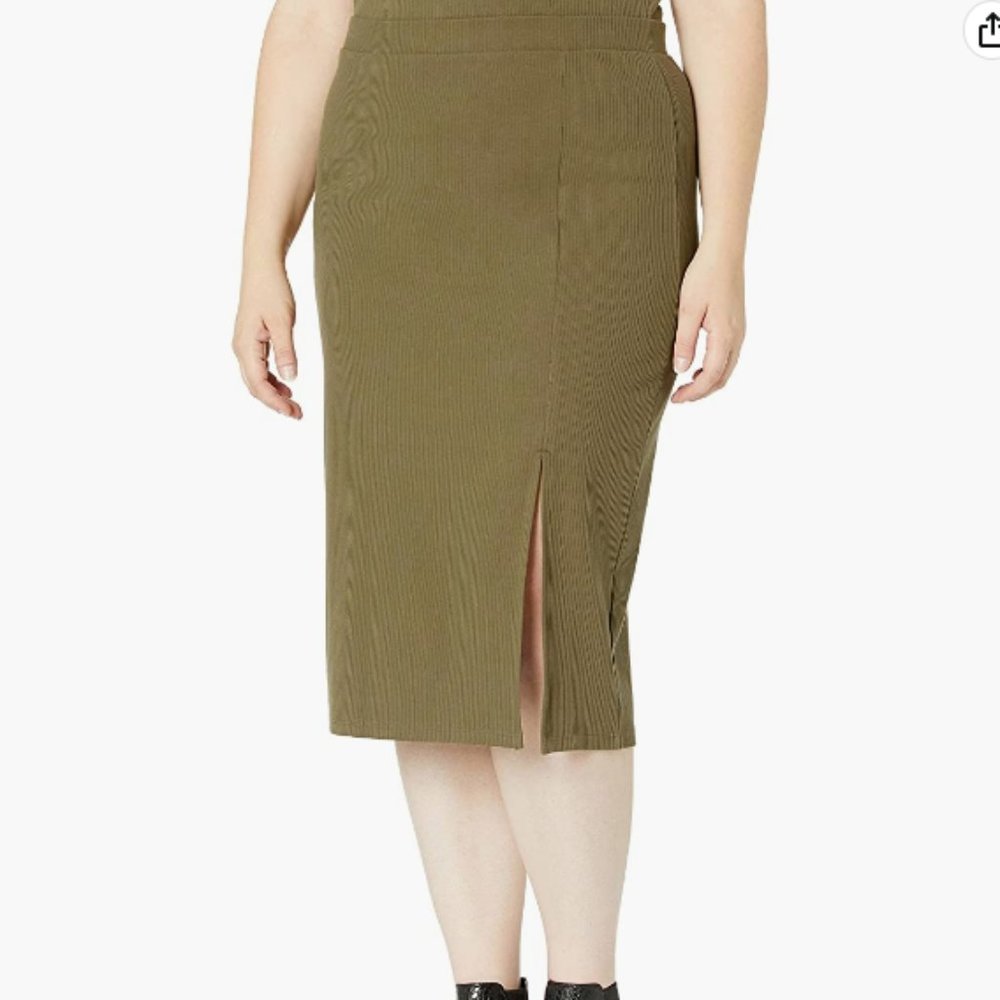 Veronique High Waist Slit Skirt PLUS